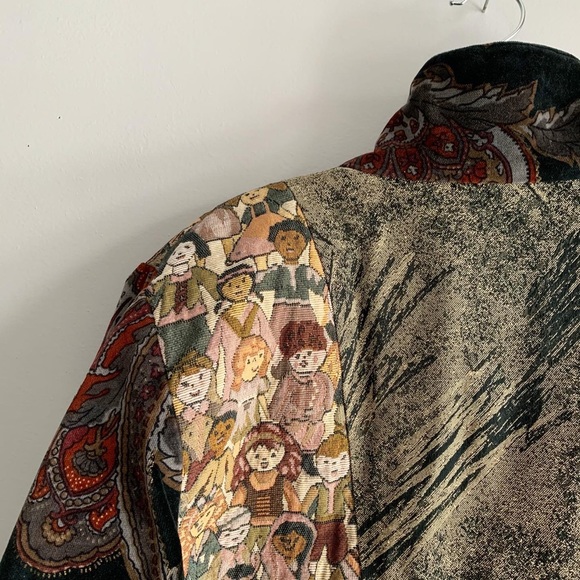 Vintage Village Factory Velour Coat. - Picture 8 of 10